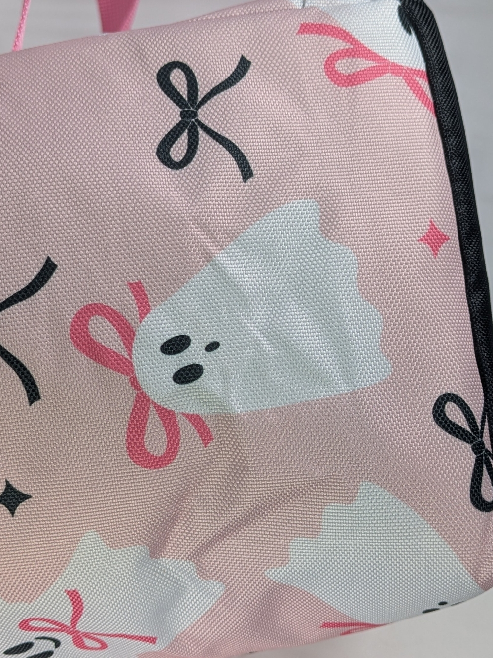 Grocery Outlet 2026 Summerween/Halloween Pink Ghost Print Cooler Bag - Picture 2 of 14